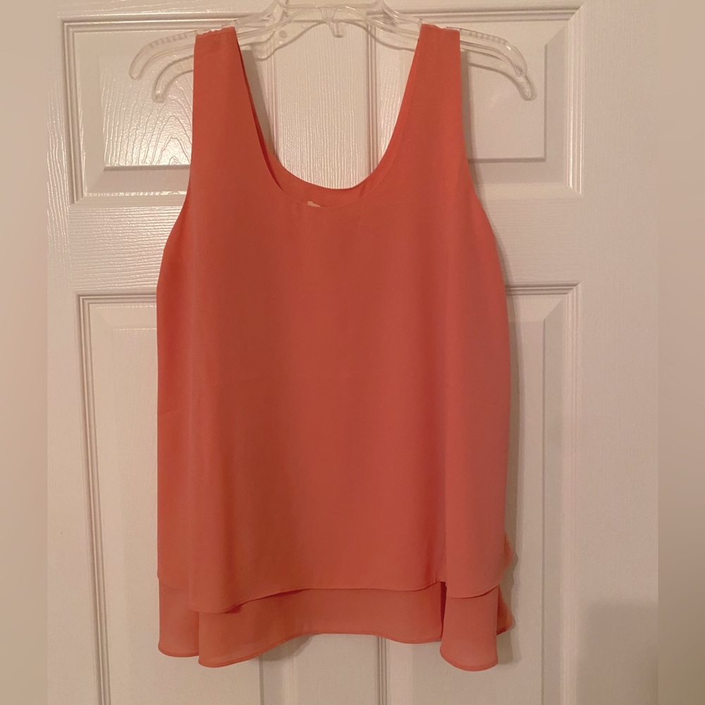NWT double tier chiffon sleeveless blouse